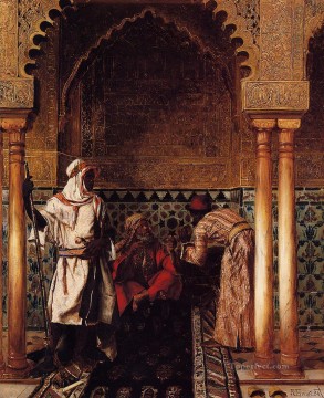 Árabe Painting - Un sabio árabe pintor árabe Rudolf Ernst